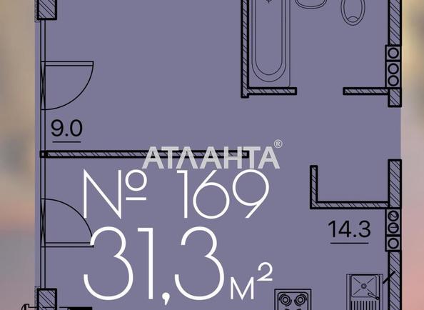 1-room apartment apartment by the address st. Lyustdorfskaya dor Chernomorskaya dor (area 31,3 m²) - Atlanta.ua