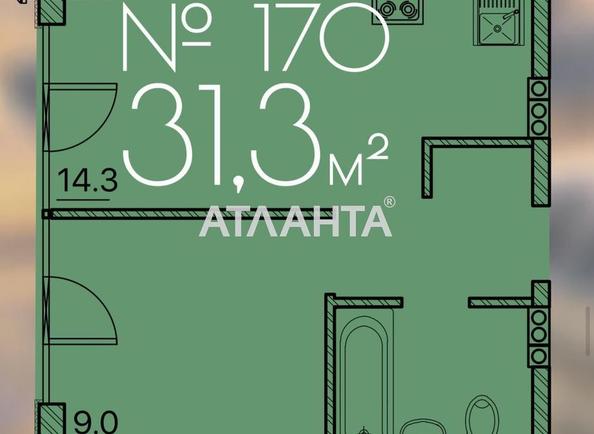 1-room apartment apartment by the address st. Lyustdorfskaya dor Chernomorskaya dor (area 31,3 m²) - Atlanta.ua
