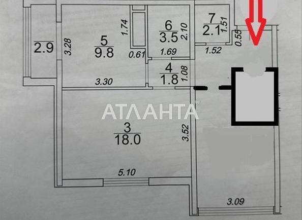 2-rooms apartment apartment by the address st. Zhemchuzhnaya (area 59,6 m²) - Atlanta.ua - photo 14