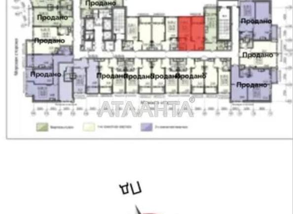 1-комнатная квартира по адресу ул. Дача Ковалевского (площадь 38,4 м²) - Atlanta.ua - фото 7