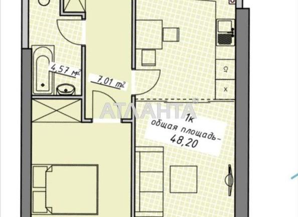 1-комнатная квартира по адресу Курортный пер. (площадь 48,2 м²) - Atlanta.ua - фото 10