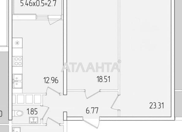 3-кімнатна квартира за адресою вул. Краснова (площа 69,5 м²) - Atlanta.ua - фото 34
