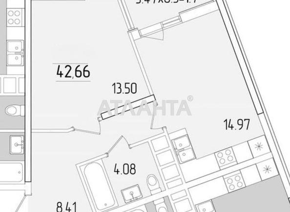 1-room apartment apartment by the address st. Krasnova (area 42,9 m²) - Atlanta.ua - photo 5