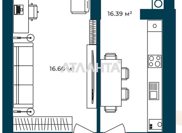 1-комнатная квартира по адресу ул. Соборная (площадь 43,5 м²) - фото 12 1-комнатная квартира по адресу ул. Соборная (площадь 43,5 м²) - Atlanta.ua - фото 12
