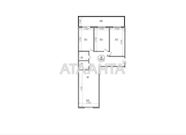 3-кімнатна квартира за адресою вул. Зелена бічна (площа 108,9 м²) - Atlanta.ua - фото 2