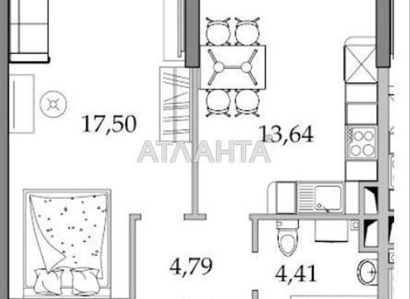 1-кімнатна квартира за адресою вул. Спортивна (площа 46,6 м²) - Atlanta.ua
