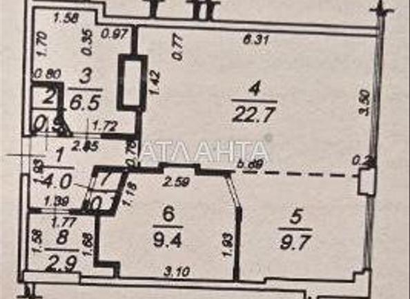 1-кімнатна квартира за адресою вул. Французький бульв. (площа 57 м²) - Atlanta.ua - фото 9