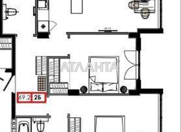 2-комнатная квартира по адресу ул. Марсельская (площадь 69,2 м²) - Atlanta.ua - фото 3