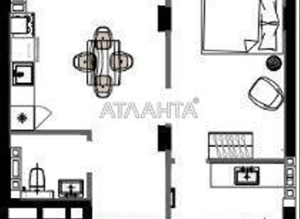 1-room apartment apartment by the address st. Marselskaya (area 48,6 m²) - Atlanta.ua - photo 2