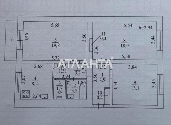 3-кімнатна квартира за адресою вул. Європейська (площа 75,5 м²) - Atlanta.ua - фото 2
