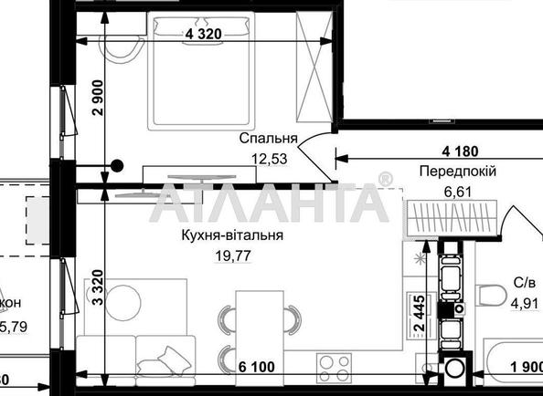 1-room apartment apartment by the address st. Stryyskaya (area 45,4 m²) - Atlanta.ua - photo 5
