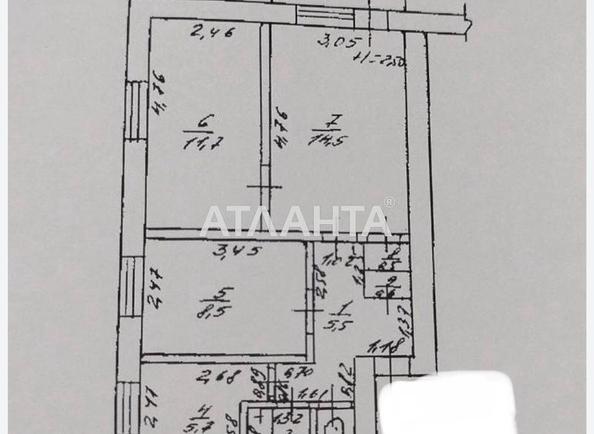 3-rooms apartment apartment by the address st. Itskhaka Rabina (area 51 m²) 3-rooms apartment apartment by the address st. Itskhaka Rabina (area 51 m²) - Atlanta.ua
