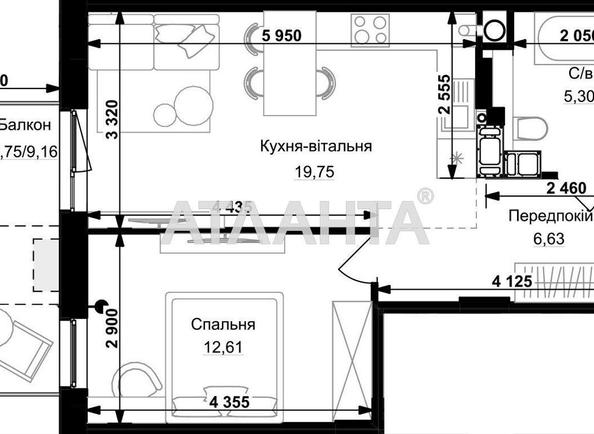 1-room apartment apartment by the address st. Stryyskaya (area 47,0 m²) - Atlanta.ua - photo 4