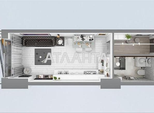 1-room apartment apartment by the address st. Gagarinskoe plato (area 26,8 m²) - Atlanta.ua - photo 3