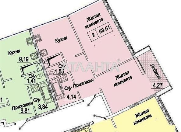 1-кімнатна квартира за адресою вул. Каманіна (площа 52 м²) - Atlanta.ua - фото 7