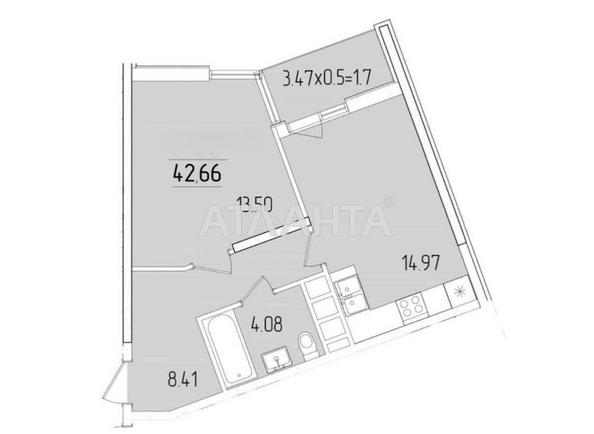 1-кімнатна квартира за адресою вул. Краснова (площа 43 м²) - Atlanta.ua - фото 14