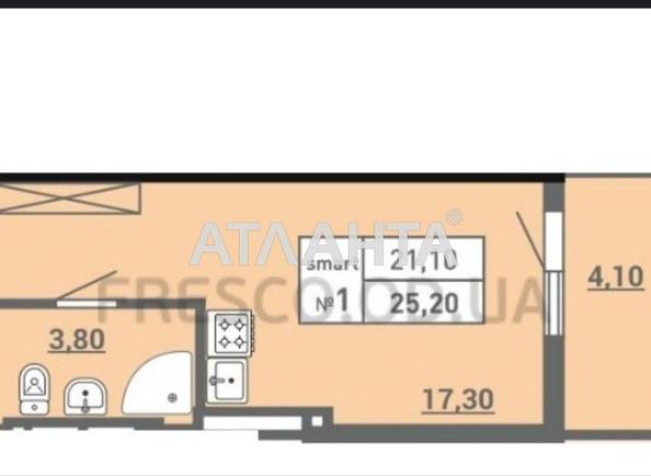 1-room apartment apartment by the address st. Pishonovskaya (area 25,2 m²) - photo 2 1-room apartment apartment by the address st. Pishonovskaya (area 25,2 m²) - Atlanta.ua - photo 2