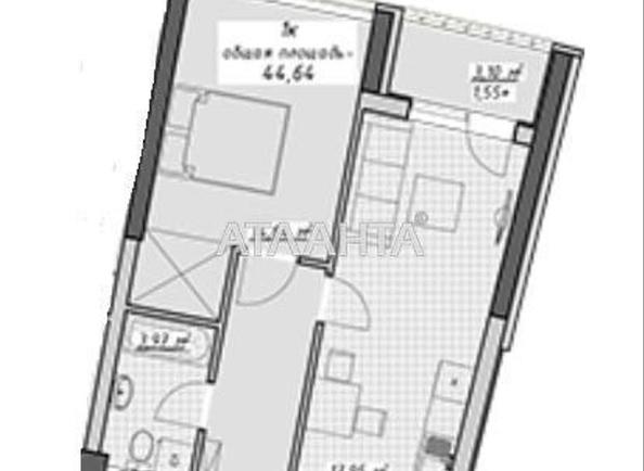 1-room apartment apartment by the address st. Kurortnyy per (area 45 m²) - photo 3 1-room apartment apartment by the address st. Kurortnyy per (area 45 m²) - Atlanta.ua - photo 3