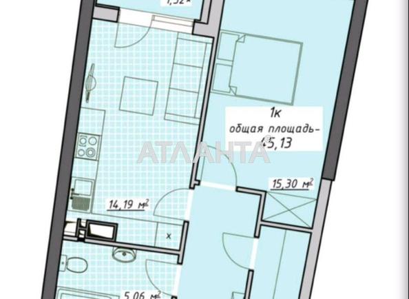 1-комнатная квартира по адресу Курортный пер. (площадь 45,1 м²) - фото 2 1-комнатная квартира по адресу Курортный пер. (площадь 45,1 м²) - Atlanta.ua - фото 2