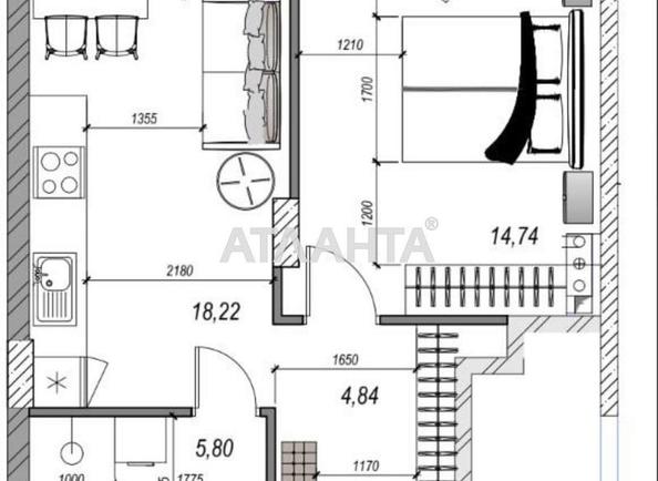 1-кімнатна квартира за адресою Фонтанська дор. (площа 45,2 м²) - Atlanta.ua - фото 6