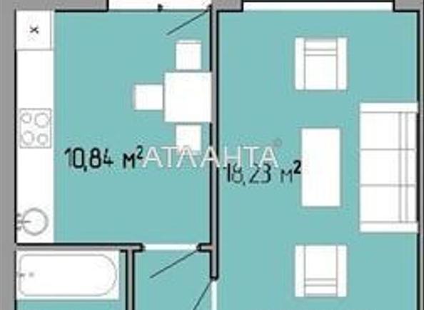 1-room apartment apartment by the address st. Zhemchuzhnaya (area 38 m²) - Atlanta.ua - photo 7