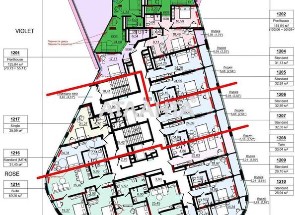 3-комнатная квартира по адресу ул. Аркадийская Аллея (площадь 125,8 м²) - Atlanta.ua - фото 10