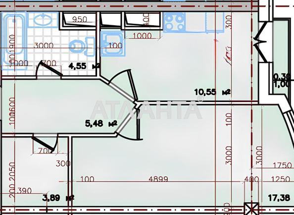 1-комнатная квартира по адресу ул. Жемчужная (площадь 44,2 м²) - Atlanta.ua - фото 13