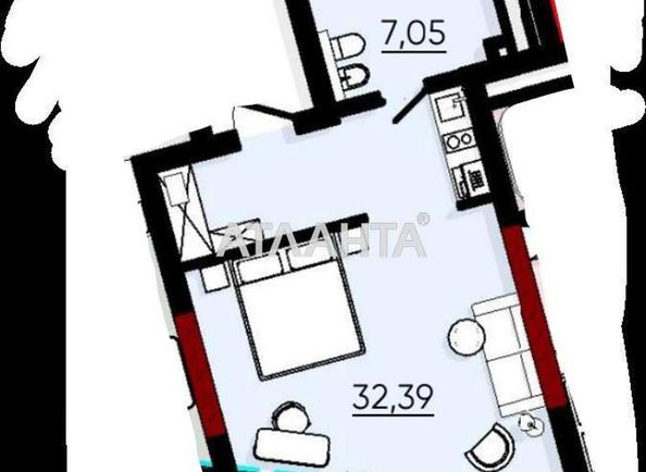 1-кімнатна квартира за адресою вул. Аркадійська Алея (площа 39,4 м²) - Atlanta.ua - фото 6