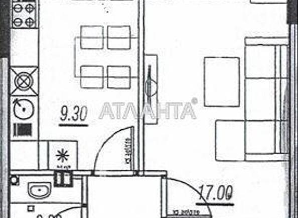 1-кімнатна квартира за адресою вул. Бочарова ген. (площа 40,4 м²) - фото 6 1-кімнатна квартира за адресою вул. Бочарова ген. (площа 40,4 м²) - Atlanta.ua - фото 6
