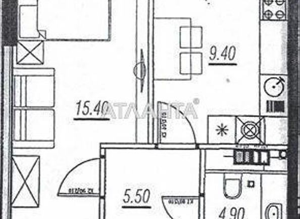 1-комнатная квартира по адресу ул. Бочарова ген. (площадь 43 м²) - Atlanta.ua - фото 7