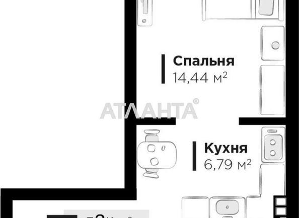 1-кімнатна квартира за адресою вул. Героїв Крут (площа 33 м²) - Atlanta.ua - фото 2