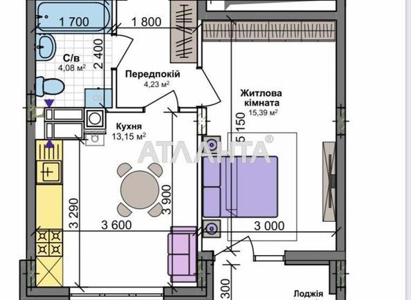 1-кімнатна квартира за адресою вул. Одеська (площа 40,4 м²) - Atlanta.ua - фото 10