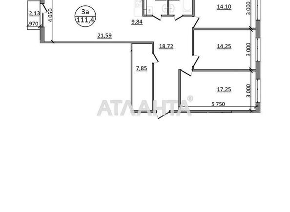 3-кімнатна квартира за адресою вул. Зелена бічна (площа 111,4 м²) - Atlanta.ua - фото 2