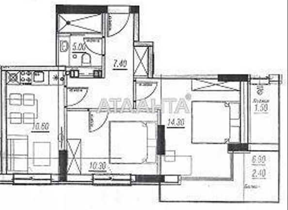 2-rooms apartment apartment by the address st. Bocharova gen (area 50 m²) - photo 7 2-rooms apartment apartment by the address st. Bocharova gen (area 50 m²) - Atlanta.ua - photo 7