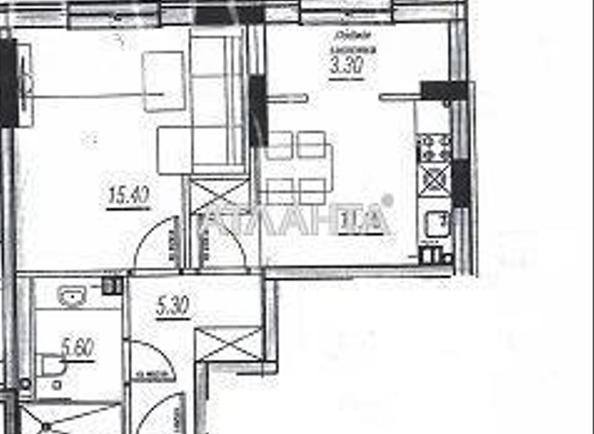 1-кімнатна квартира за адресою вул. Бочарова ген. (площа 40,7 м²) - фото 4 1-кімнатна квартира за адресою вул. Бочарова ген. (площа 40,7 м²) - Atlanta.ua - фото 4