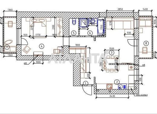 2-rooms apartment apartment by the address st. Chernomorskaya (area 68,6 m²) - Atlanta.ua - photo 14