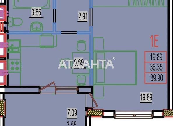 1-room apartment apartment by the address st. Stroitelnaya (area 40 m²) - Atlanta.ua - photo 9