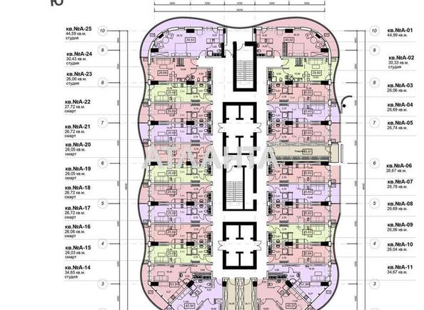 1-room apartment apartment by the address st. Gagarinskoe plato (area 30 m²) - photo 8 1-room apartment apartment by the address st. Gagarinskoe plato (area 30 m²) - Atlanta.ua - photo 8