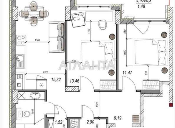 2-комнатная квартира по адресу Фонтанская дор. (площадь 60 м²) - фото 8 2-комнатная квартира по адресу Фонтанская дор. (площадь 60 м²) - Atlanta.ua - фото 8