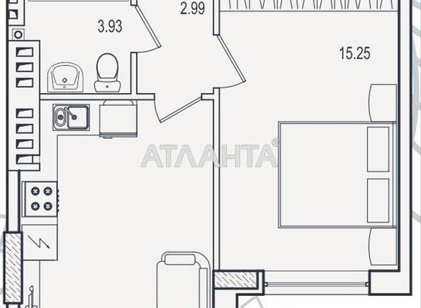 1-комнатная квартира по адресу ул. Марсельская (площадь 38 м²) - Atlanta.ua - фото 8