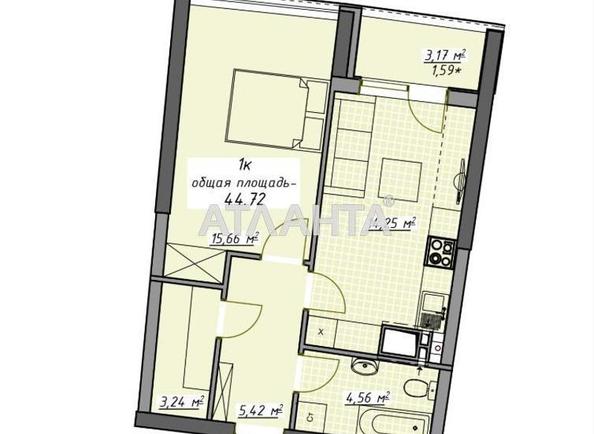 1-room apartment apartment by the address st. Kurortnyy per (area 44,7 m²) - Atlanta.ua - photo 25