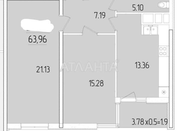 2-кімнатна квартира за адресою вул. Краснова (площа 65 м²) - Atlanta.ua - фото 20