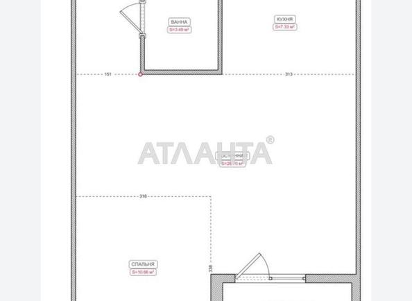 1-room apartment apartment by the address st. Franko Ivana (area 55 m²) - photo 9 1-room apartment apartment by the address st. Franko Ivana (area 55 m²) - Atlanta.ua - photo 9