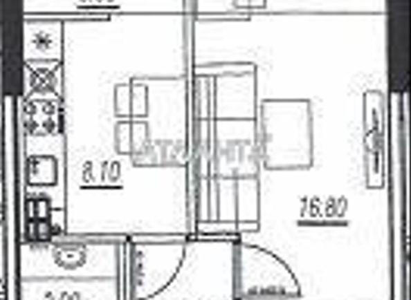 1-комнатная квартира по адресу ул. Бочарова ген. (площадь 40,3 м²) - Atlanta.ua - фото 6