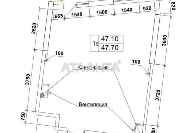 1-кімнатна квартира за адресою вул. Чубаївська (площа 47,7 м²) - Atlanta.ua - фото 6