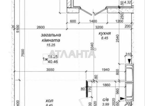 1-room apartment apartment by the address st. Prigorodnaya (area 40,5 m²) - photo 6 1-room apartment apartment by the address st. Prigorodnaya (area 40,5 m²) - Atlanta.ua - photo 6