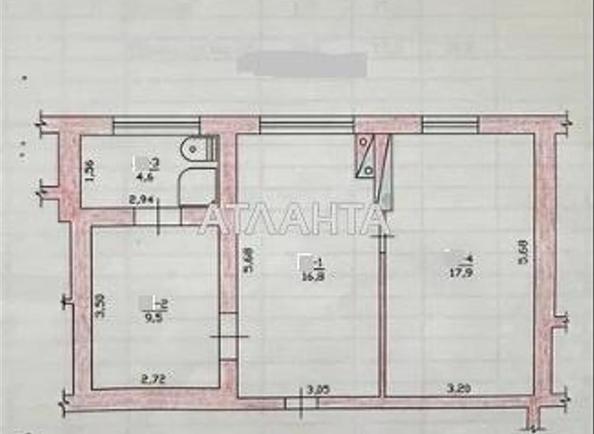 2-комнатная квартира по адресу ул. Совхозная (площадь 49 м²) - Atlanta.ua - фото 8