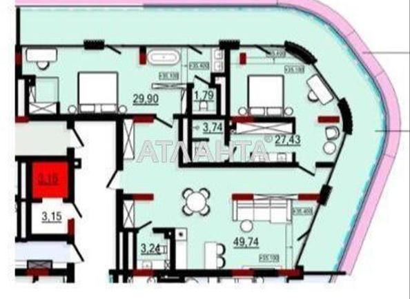 2-комнатная квартира по адресу ул. Аркадийская Аллея (площадь 142,2 м²) - Atlanta.ua - фото 2