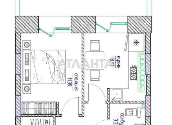 2-комнатная квартира по адресу ул. Гимназическая (площадь 49,6 м²) - Atlanta.ua - фото 5