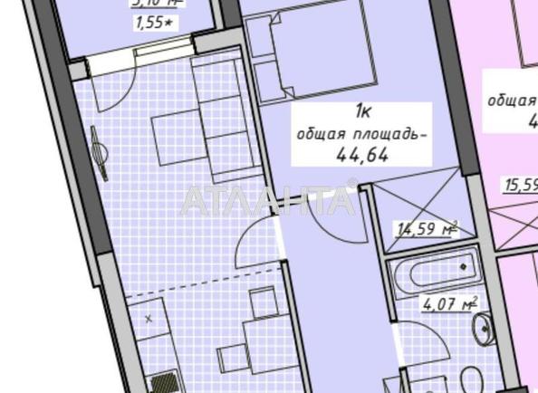 1-кімнатна квартира за адресою Курортний пров. (площа 44,6 м²) - фото 2 1-кімнатна квартира за адресою Курортний пров. (площа 44,6 м²) - Atlanta.ua - фото 2
